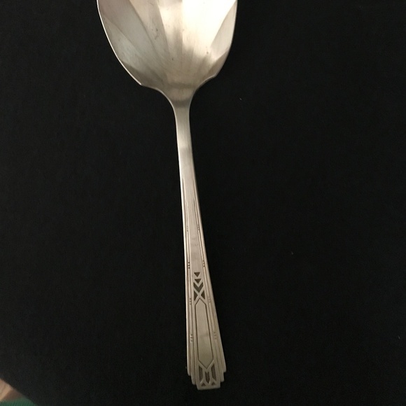 1932 Vintage Silver Plated Clamshell Casserole Serving Spoon - Picture 3 of 8